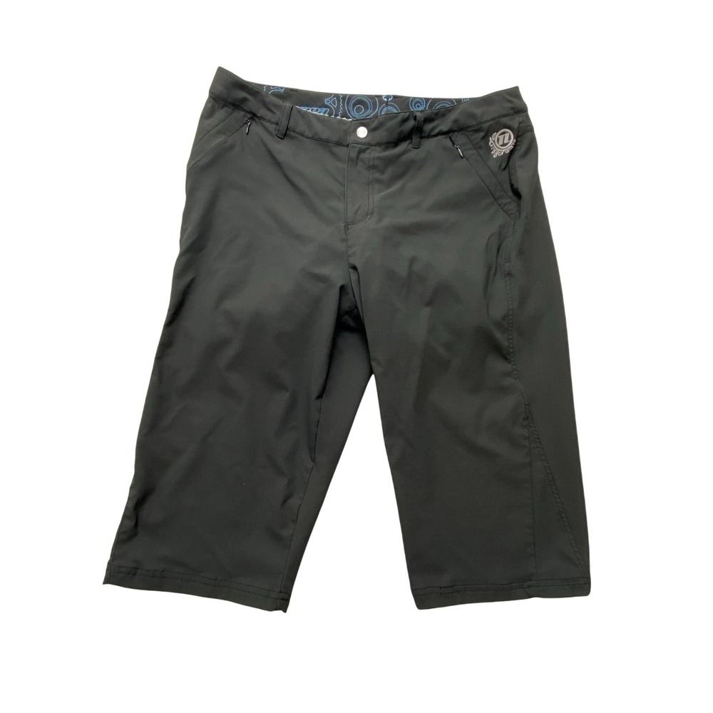 Novara Cycling Capri Pants Womens Large Black Padded Chamois Liner MTB Bike